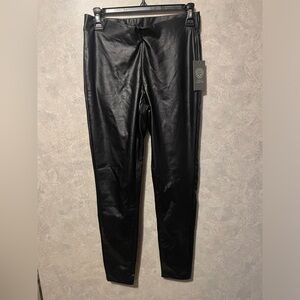 VINCE CAMUTO Womens Gray Faux Leather Leggings XS